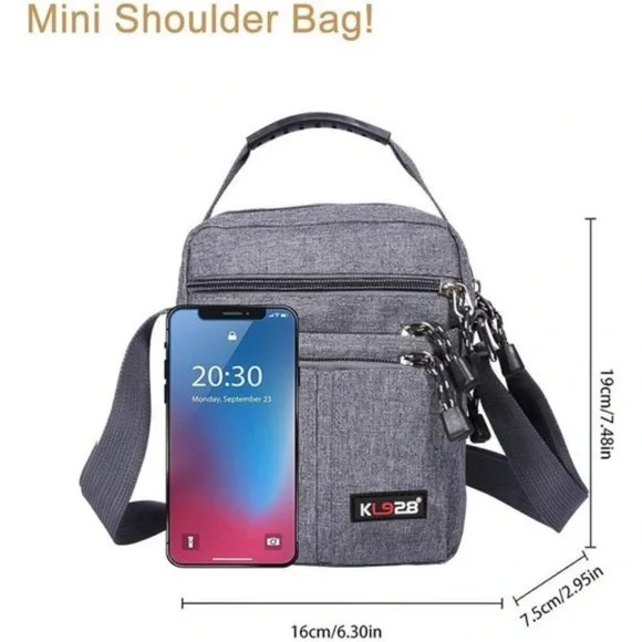 Men's Messenger Bag - Crossbody Shoulder Bags Travel Bag - Picture 2 of 8